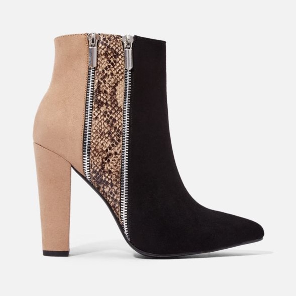 JustFab Remi Colorblock Bootie